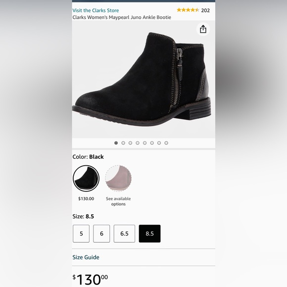 Clarks Black Booties - Picture 8 of 10